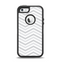 The Subtle Wide White & Gray Chevron Apple iPhone 5-5s Otterbox Defender Case Skin Set