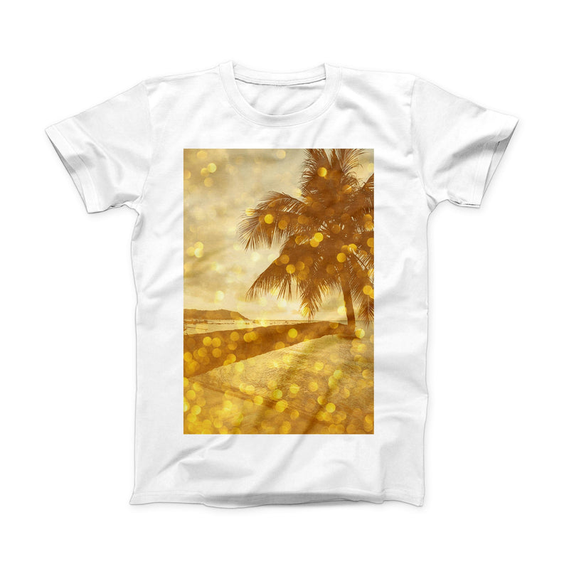 The Sun-Kissed Day V1 ink-Fuzed Front Spot Graphic Unisex Soft-Fitted Tee Shirt