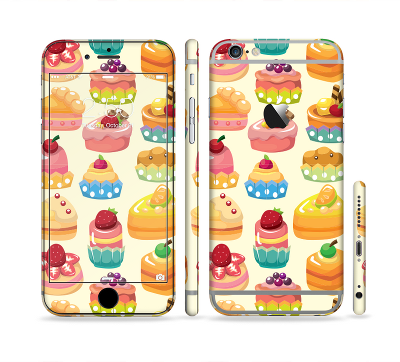 The Sweet Treat Pattern Sectioned Skin Series for the Apple iPhone 6/6s