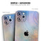 The Swirling Tie-Dye Scratched Surface - Skin-Kit compatible with the Apple iPhone 12, 12 Pro Max, 12 Mini, 11 Pro or 11 Pro Max (All iPhones Available)