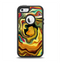 The Swirly Abstract Golden Surface Apple iPhone 5-5s Otterbox Defender Case Skin Set