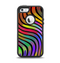 The Swirly Color Change Lines Apple iPhone 5-5s Otterbox Defender Case Skin Set