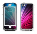The Swirly HD Pink & Blue Lines Apple iPhone 5-5s LifeProof Nuud Case Skin Set