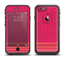 The Tall Pink & Orange Vintage Pattern Apple iPhone 6/6s LifeProof Fre Case Skin Set