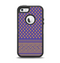 The Tall Purple & Orange Vintage Pattern Apple iPhone 5-5s Otterbox Defender Case Skin Set