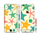 The Tan And Colorful Vector StarFish Sectioned Skin Series for the Apple iPhone 6/6s