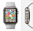 The Tan & Color Aztec Pattern V32 Full-Body Skin Set for the Apple Watch