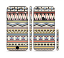 The Tan & Color Aztec Pattern V32 Sectioned Skin Series for the Apple iPhone 6/6s Plus