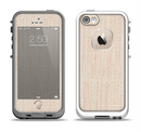 The Tan Woven Fabric Pattern Apple iPhone 5-5s LifeProof Fre Case Skin Set