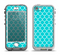 The Teal And White Seamless Morocan Pattern Apple iPhone 5-5s LifeProof Nuud Case Skin Set