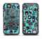 The Teal & Black Toon Robots Apple iPhone 6/6s LifeProof Fre Case Skin Set