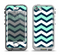 The Teal & Blue Wide Chevron Pattern Apple iPhone 5-5s LifeProof Nuud Case Skin Set