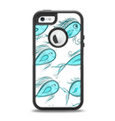 The Teal Fishies Apple iPhone 5-5s Otterbox Defender Case Skin Set