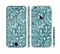The Teal Floral Paisley Pattern Sectioned Skin Series for the Apple iPhone 6/6s Plus