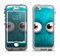 The Teal Fuzzy Wuzzy Apple iPhone 5-5s LifeProof Nuud Case Skin Set