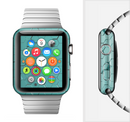 The Teal Hexagon Pattern Full-Body Skin Set for the Apple Watch