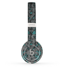 The Teal Leaf Foliage Pattern Skin Set for the Beats by Dre Solo 2 Wireless Headphones