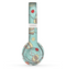 The Teal Vintage Seashell Pattern Skin Set for the Beats by Dre Solo 2 Wireless Headphones