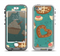 The Teal and Brown Dessert iCons Apple iPhone 5-5s LifeProof Nuud Case Skin Set