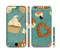 The Teal and Brown Dessert iCons Sectioned Skin Series for the Apple iPhone 6/6s Plus