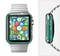 The Teal and Yellow Beauty Product Icons Full-Body Skin Set for the Apple Watch
