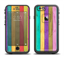The Thin Neon Colored Wood Planks Apple iPhone 6/6s LifeProof Fre Case Skin Set