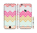 The Three-Bar Color Chevron Pattern Sectioned Skin Series for the Apple iPhone 6/6s