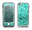 The Aqua Green Glimmer Apple iPhone 5-5s LifeProof Nuud Case Skin Set