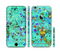 The Trendy Green with Splattered Paint Droplets Sectioned Skin Series for the Apple iPhone 6/6s Plus