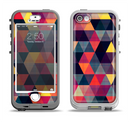 The Triangular Abstract Vibrant Colored Pattern Apple iPhone 5-5s LifeProof Nuud Case Skin Set