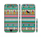 The Tribal Vector Green & Pink Abstract Pattern V3 Sectioned Skin Series for the Apple iPhone 6/6s Plus