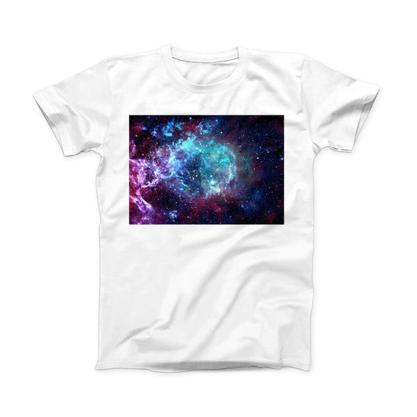 The Trippy Space ink-Fuzed Front Spot Graphic Unisex Soft-Fitted Tee Shirt