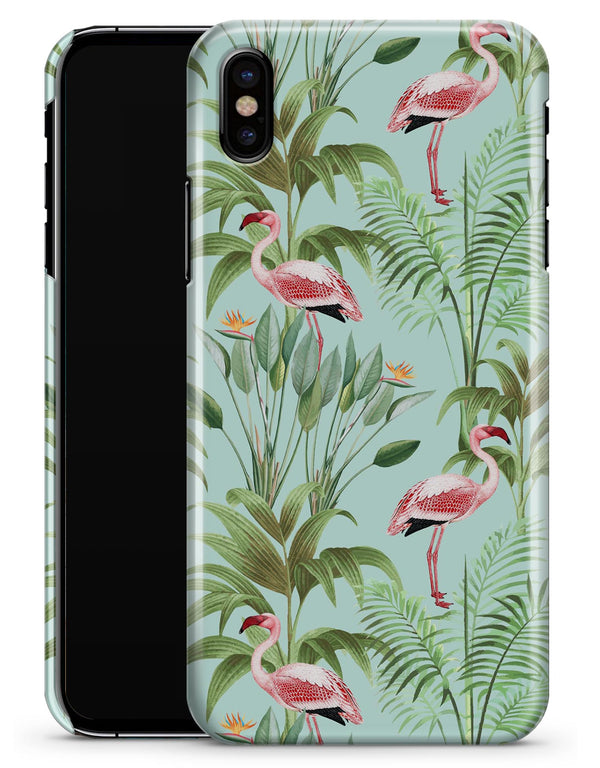 The Tropical Flamingo Scene  - iPhone X Clipit Case