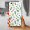 The Tropical Pineapple and Floral Pattern iPhone 6/6s or 6/6s Plus 2-Piece Hybrid INK-Fuzed Case