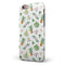 The Tropical Pineapple and Floral Pattern iPhone 6/6s or 6/6s Plus 2-Piece Hybrid INK-Fuzed Case