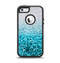 The Turquoise & Silver Glimmer Fade Apple iPhone 5-5s Otterbox Defender Case Skin Set