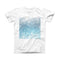 The Unfocused Abstract Blue Rain ink-Fuzed Front Spot Graphic Unisex Soft-Fitted Tee Shirt
