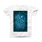 The Unfocused Blue Glowing Orbs of Light ink-Fuzed Front Spot Graphic Unisex Soft-Fitted Tee Shirt