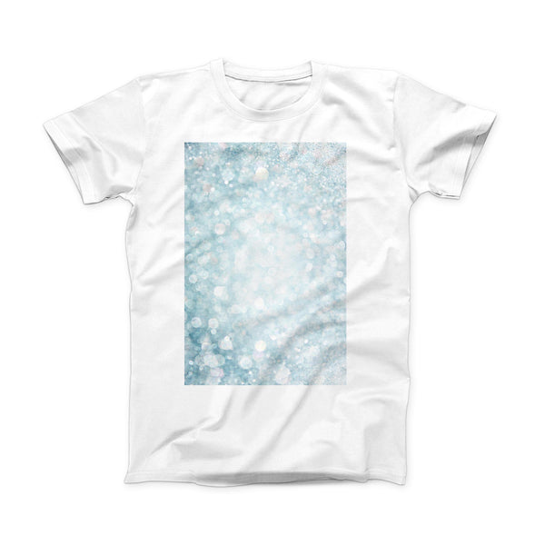 The Unfocused Blue Orb Lights ink-Fuzed Front Spot Graphic Unisex Soft-Fitted Tee Shirt