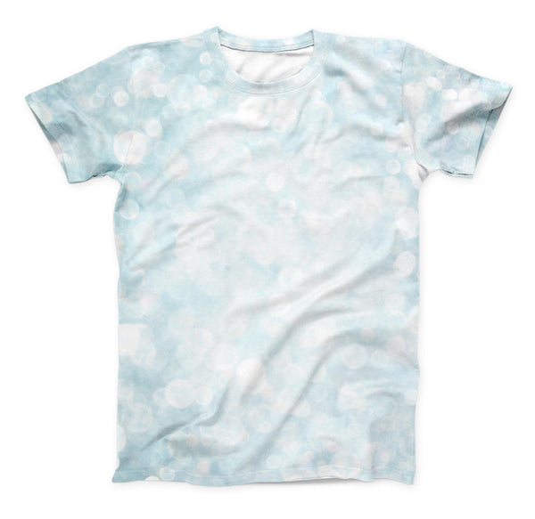 The Unfocused Blue Orb Lights ink-Fuzed Unisex All Over Full-Printed Fitted Tee Shirt