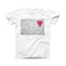 The Unfocused Heart Glimmer ink-Fuzed Front Spot Graphic Unisex Soft-Fitted Tee Shirt