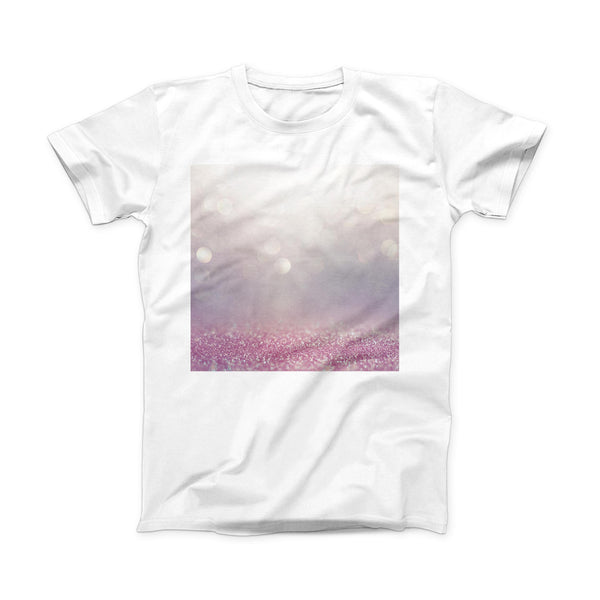The Unfocused Light Pink Glowing Orbs of Light ink-Fuzed Front Spot Graphic Unisex Soft-Fitted Tee Shirt