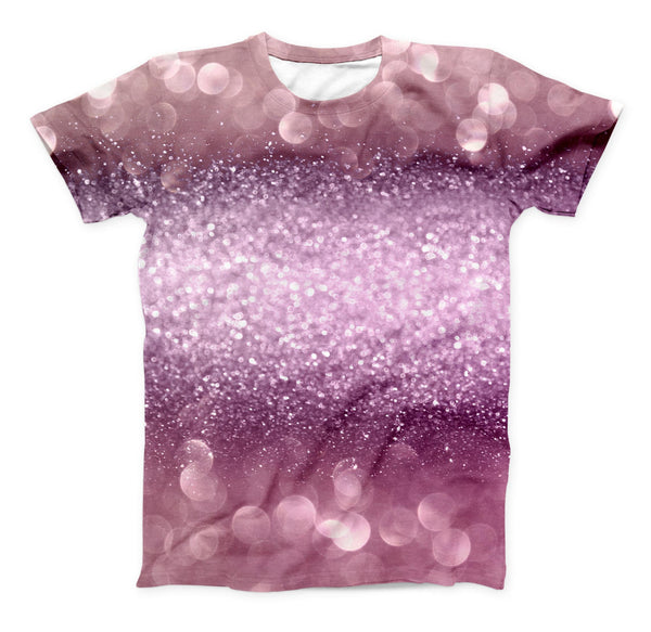 The Unfocused Pink Sparkling Orbs ink-Fuzed Unisex All Over Full-Printed Fitted Tee Shirt
