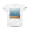 The Unfocused Radient Beach Scene ink-Fuzed Front Spot Graphic Unisex Soft-Fitted Tee Shirt