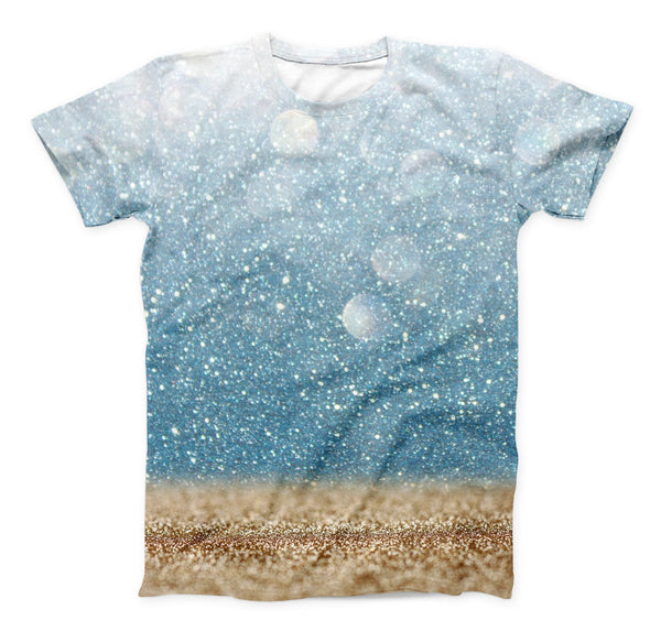 The Unfocused Radient Beach Scene ink-Fuzed Unisex All Over Full-Printed Fitted Tee Shirt