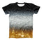 The Unfocused Silver Sparkle with Gold Orbs ink-Fuzed Unisex All Over Full-Printed Fitted Tee Shirt