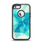 The Vector Abstract Shaped Blue Overlay V2 Apple iPhone 5-5s Otterbox Defender Case Skin Set