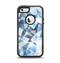 The Vector Abstract Shaped Blue Overlay V3 Apple iPhone 5-5s Otterbox Defender Case Skin Set