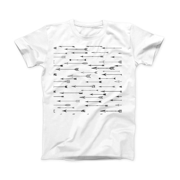 The Vector Black Arrows ink-Fuzed Front Spot Graphic Unisex Soft-Fitted Tee Shirt