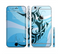 The Vector Blue Abstract Fish Sectioned Skin Series for the Apple iPhone 6/6s